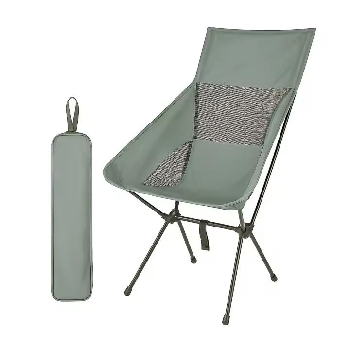 SILLA ULTRALIGERA RESPALDO ALTO DESMONTABLE GRIS - 1