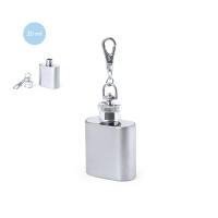 Lote de 10 a 50 Llaveros Petacas Acero Inox. 30 ml - Detalles, regalos y recuerdos originales y prácticos para bodas, comuniones, bautizos, navidades, regalos cumpleaños hombres prácticos, útiles, unisex - details 0