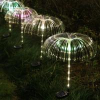 Luz De Jardín Solar De Medusa Colorida Y Gradiente Cadena De Luz Simulación De Fuegos Artificiales Para Paisaje Exterior - details 13