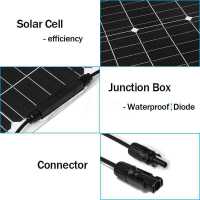 Panel Solar Flexible 500W 12V Cargador De Batería USB Doble Con Controlador De 10A-60A Para Viajes Al Aire Libre Camping - details 3