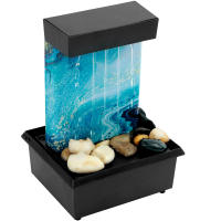 Decoración De Escritorio Con Fuente De Agua Y Luz Creativa Para Oficina Y Hogar Con Sonido Relajante De Agua Fluyendo Adorno Feng Shui - details 6