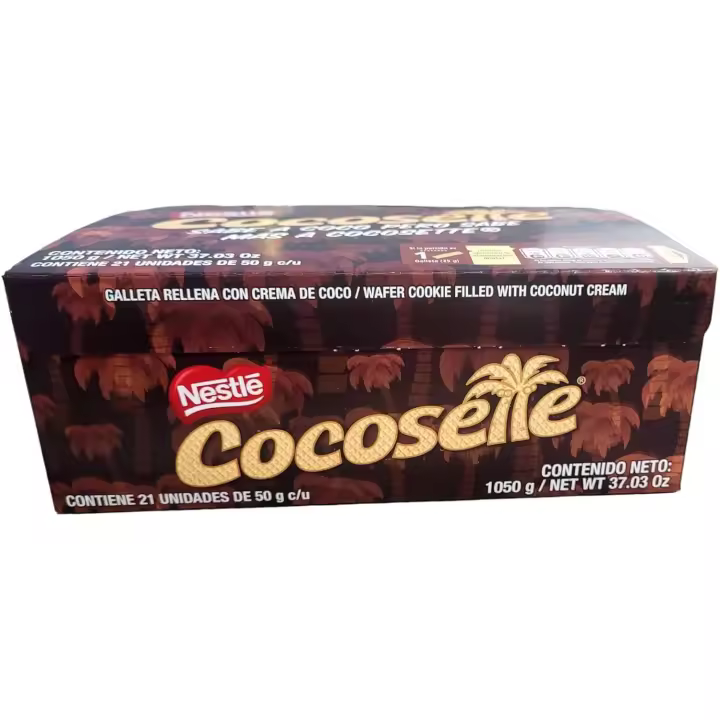 Nestlé Caja Cosette Galletas de Oblea con Crema de Coco 1050g - Pack 21 Galletas - 1