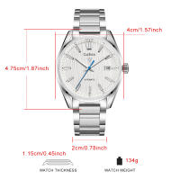 Reloj Mecánico Para Hombre CADISEN 2024 Lujo Resistente Al Agua 10Bar Movimiento Japonés NH35 Acero Inoxidable Con Cristal De Zafiro - details 0