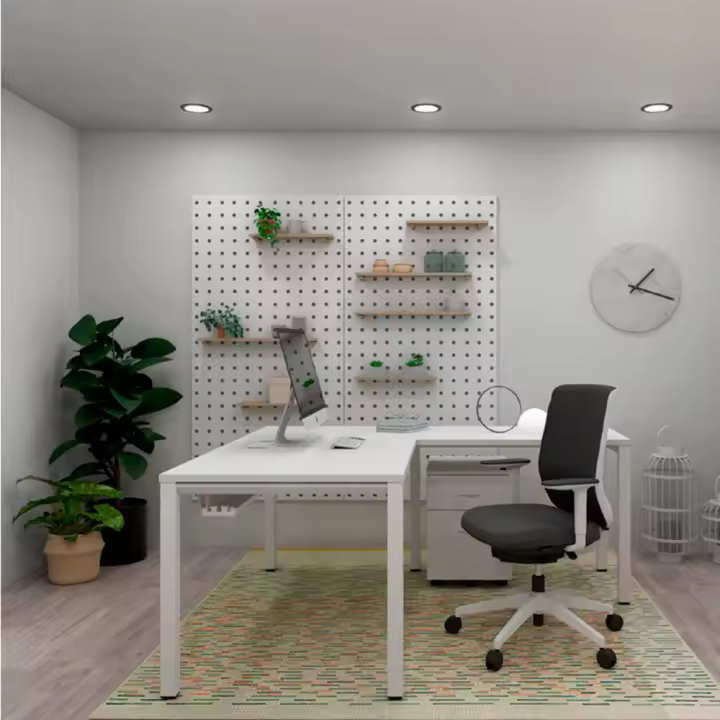 Mesa Oficina Blanca Vital Pro de Actiu con ala izquierda - 1