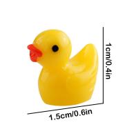 50/100 Pcs Miniaturas De Pato Amarillo Ornamento Figuras Pequeñas De Resina Para Decoración De Hogar Y Paisaje Micro Estilo Pastoral - details 12
