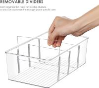 Paquete de 2 cajas organizadoras de almacenamiento de alimentos, transparentes para desthink, Cocina, refrigerador, Organización y almacenamiento de armarios. - details 0