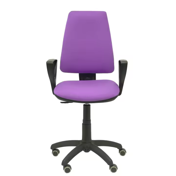 Silla de Oficina Ergonómica Piqueras Y Crespo Elche CP Bali Lila con Brazos Fijos y Ruedas de Parqué - 1