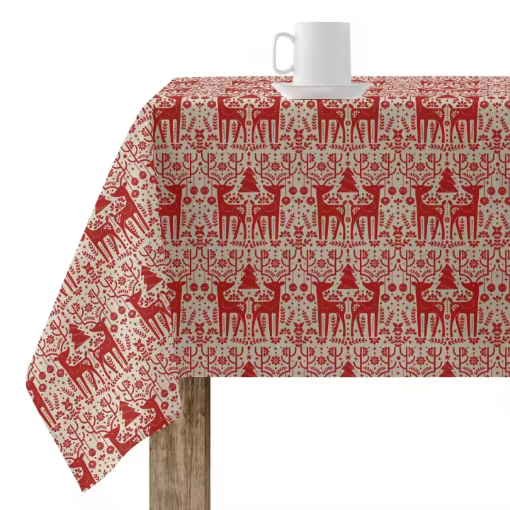 BL Belum Mantel Resinado Antimanchas Merry Christmas 21 - Impermeable y Resistente a Manchas - 1