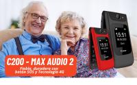 Funker C200 Comfort Easy 4G Teléfono Móvil con tapa para personas mayores con 4G. Con botón SOS y pantalla externa. - details 0