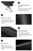 Bolsa De Asiento Trasero Multifuncional Para Motocicleta Impermeable Con Gran Capacidad Y Funda De Lluvia Negro Resistentes Al Desgaste Y Aguas Para Motocross - details 7
