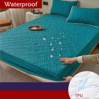 Sábana Ajustable Impermeable 100% Tejida Con Cierre Elástico Para Queen Y King Tamaño Mattress Protector Sólido Cubierta De Cama (Necesario Pedir Toalla De Cabeza) - details 15