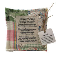 Pray Quilt Con Cruz Interior Hecho a Mano Colchón Colorido Regalo Para Ti Amigo Familia Sostenedor De Sueños Estilo Clásico - details 8