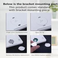 Termómetro Y Higrómetro Digital Ultrafino Para El Hogar Con Pantalla LCD Reloj De Pared Sensor De Temperatura Y Humedad Térmica - details 1