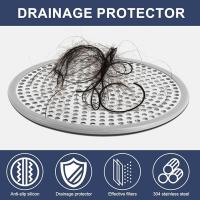 Tapa De Desagüe Redonda Universal De Acero Inoxidable 304 Para Baño Antiobstrucción Catcher De Cabello Fijación En Piso - details 7