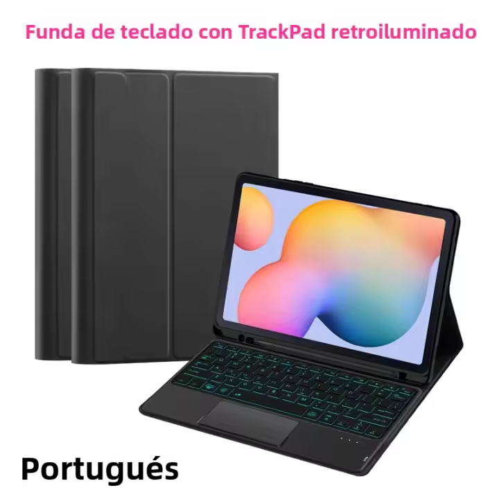 Funda De Teclado Para Samsung Galaxy Tab A9 plus S8 S9 S10 plus S7 S9 FE+ S10FE A8 S6 Lite Cubierta Mágica Compatible Con Varias Versiones De Tabla - 1