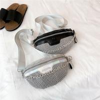 Bolso De Noche Para Mujer Con Diamantes Bolso De Cintura Brillante Bolsa De Pecho Estilo Casual Bandolera De Moda - details 0