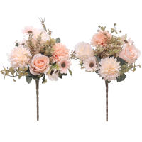 Rosa De Seda Artificial Peonia Otoño Decoración De Habitación Boda Valentine's Day Navidad Arreglo Floral Falso Para Novia Bouquet - details 8