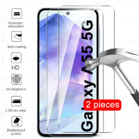2 Pcs Protector De Pantalla De Vidrio Templado Para Samsung Galaxy A55 5G Compatible Con A35 A25 A15 A05s A05 4G Resistente Al Agua Y Arañazos Cubierta Completa - details 0