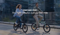 ENGWE P20 Bicicleta eléctrica plegable, motor silencioso de 250W con sensor de par, batería de 36V 9.6A, neumáticos de 20*1.95'', velocidad máxima de 25km/h, alcance de 100km, frenos de disco hidráulicos, Prácticos accesorios gratuitos - Verde - details 1