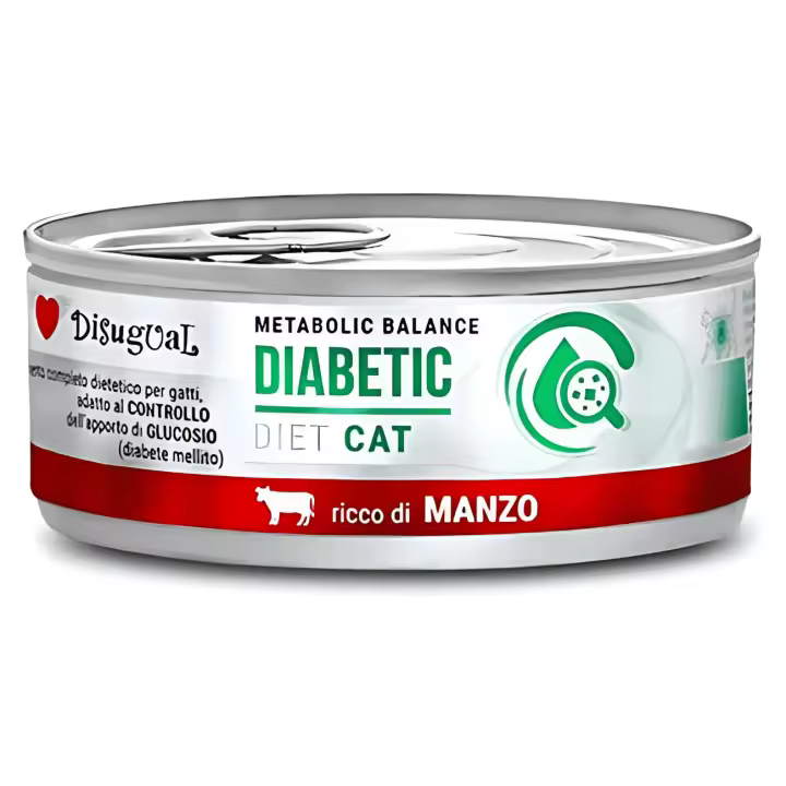 Disugual Diet Gato Diabetic Buey 85g – Comida Húmeda Especial para Diabetes - 1
