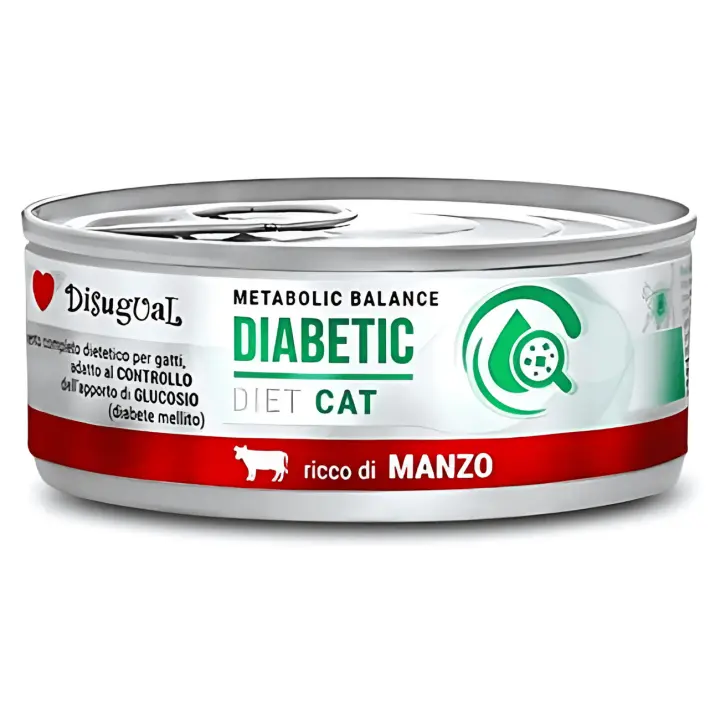Disugual Diet Gato Diabetic Buey 85g – Comida Húmeda Especial para Diabetes - 1