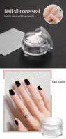 Set De 1 Unidad De Placas De Stamping Para Uñas Con Estampador Y Scraper Transparente Accesorios De Manicura Templado De Silicona Y Plástico - details 0