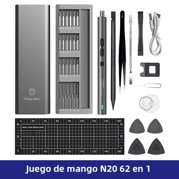 Kit De Herramientas Eléctricas Precision 28 En 1 Recargable Sin Cable Mini Con Bits Magnéticos Para Xiaomi Celular Móvil - 1