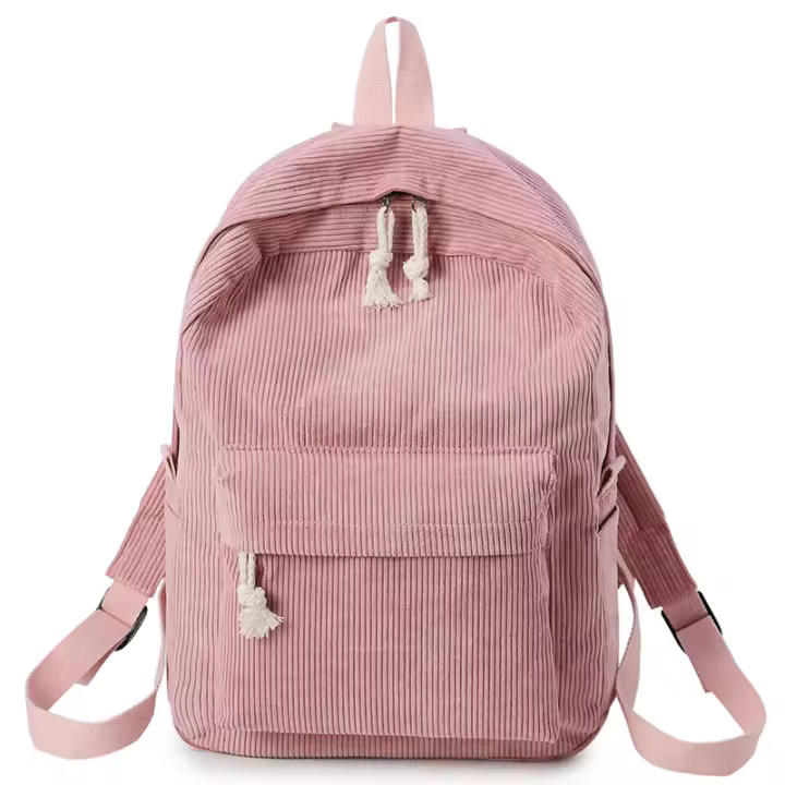 Personalizada Corduroy Preppy mochila de las mujeres (Cinco Colores availbles) - 1