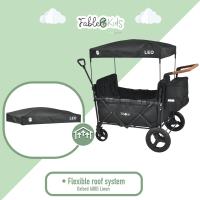 AREBOS Carro de Mano Plegable con Techo | Gris Fósil - details 16