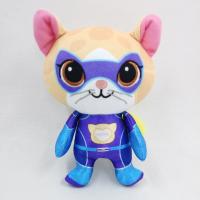 Muñeco De Peluche Suave Y Transparente Super Kitty Team Para Niños Juguete De Gatito Azul Verde Y Amarillo Regalo Navideño - details 3