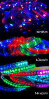 Tira De LED RGB Inteligente WS2812B 5m/Roll 30/60/144leds/m Negra/Blanca PCB IP30/IP65/IP67 5050 Individually Addressable Para Iluminación Inteligente - details 8