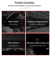 Linterna LED COB Magnética Recargable USB Luz De Trabajo Portátil Para Camping Y Reparación De Autos Lámpara De Emergencia Con Soporte - details 1
