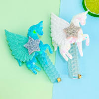 Nueva Cinta Elástica De Pelo Unicornio Para Niñas Linterna De Aletas De Estrella Brillante Accesorio De Pelo Para Niños - details 4