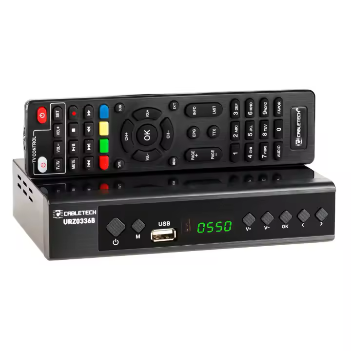 Sintonizador TDT Cabletech Dvb-t2, Dvb-t, H.265 Hevc, Digital, HDMI, Decodificador Terrestre TDT, HD, TV Satelite, digital terrestre, sintonizador TDT - 1