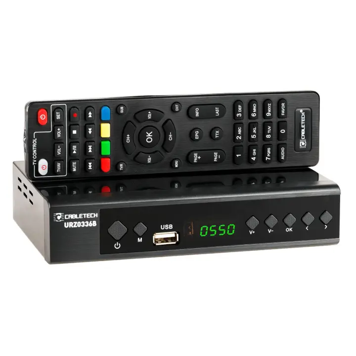 Sintonizador TDT Cabletech Dvb-t2, Dvb-t, H.265 Hevc, Digital, HDMI, Decodificador Terrestre TDT, HD, TV Satelite, digital terrestre, sintonizador TDT - 1