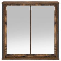 vidaXL Mueble de baño de pared con espejo roble ahumado 60x21x60 cm - details 3
