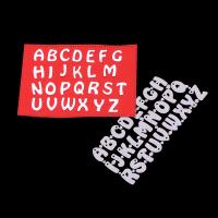 Cortadores De Letras A-Z Para Manualidades DIY Álbumes De Fotos Tarjetas Y Artesanía Corte De Metal Color Plateado Blanco - details 9