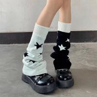 Pareja De Calcetines De Estilo Harajuku Para Mujer Con Elementos De Esqueleto Y Diseño Slim De La Subcultura Lolita Y2K Para Otoño E Invierno - details 0