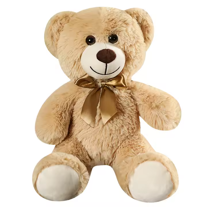 Muñeco De Peluche Oso Con Corbata Colorida De 35CM Juguete Suave Para Niños Regalo De Cumpleaños Cojín Oso Para Habitación De Dormitorio - 1
