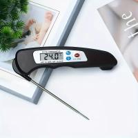 Termómetro Digital Plegable Para Barbecue Y Cocina Resistente Al Polvo Medidor De Temperatura De Alimentos Y Agua Para Hornear Y Hornear Aceite De Leche - details 1