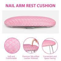 Soporte De Mano Para Uñas De Acrílico Profesional En Cuero Microfibra Antideslizante Almohadilla De Soporte Para Manos Con Non-slip - details 2