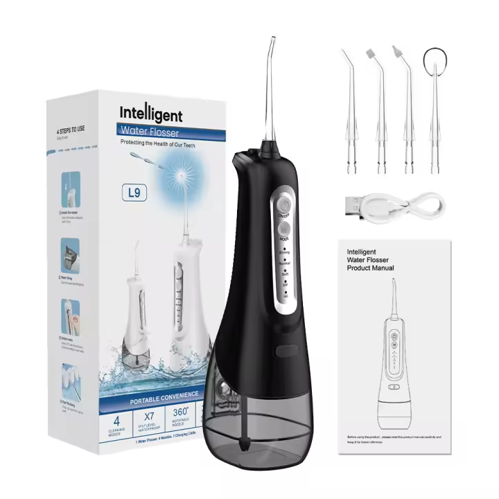 🌟 Irrigador Bucal Inalámbrico IPX7 💧 | 6 Modos + 99,9% Placa Eliminada ⚡️ Limpiador Dental Portátil con Batería 2000mAh - Cuidado Profundo Encías & Ortodoncia - 1
