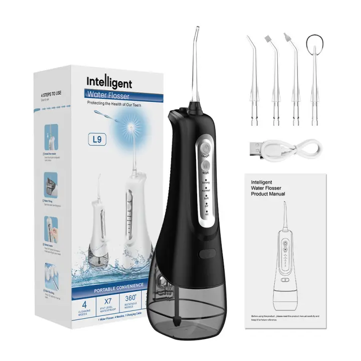 🌟 Irrigador Bucal Inalámbrico IPX7 💧 | 6 Modos + 99,9% Placa Eliminada ⚡️ Limpiador Dental Portátil con Batería 2000mAh - Cuidado Profundo Encías & Ortodoncia - 1