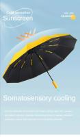 Paraguas a prueba de viento de 72 huesos, plegable, automático, reforzado, gran tamaño, protección solar Uv, antitormenta, alta calidad, paraguas de viaje - details 10