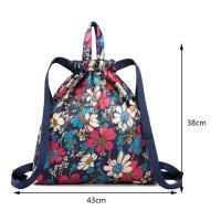 Mochila Plegable Para Mujer Impermeable Y Antirrobo De Gran Capacidad Ultraligera Bolsa De Compras Con Cordón Estilo Deportivo Y Yoga - details 7