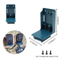 Soporte De Pared Para Baterías De Herramientas Eléctricas Compatible Con Makita/Dewalt 18V Organizador De Perforadoras 2-en-1 - details 7