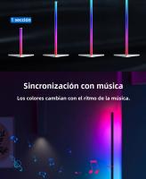 Lámpara De Piso RGB LED 140cm Para Ambiente Moderno Iluminación Decorativa Dimmable Para Dormitorio Material De Aluminio Certificación VDE UL SAA RoHS - details 4