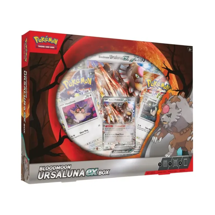 Caja de  sobres de cartas Pokémon Bloodmoon Ursaluna EX (inglés) Raíz MERCHAN-STORE - 1