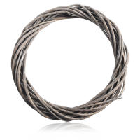 Anillo De Rattan 20/25/30CM Coronación De Valla De Paja Con Flores Artificiales Y Plantas Secas Para Decoración De Fiesta Boda Navidad - details 15