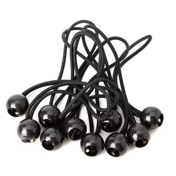 Juego De 20/50pcs Cuerdas Elásticas Para Camping Y Acampar Banda De Tarp Colgador De Cuerda De Bungee Accesorios Para Tienda De Campaña Y Senderismo - 1
